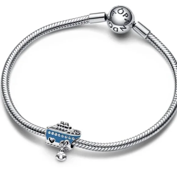 New Pandora Cruise Anchored Ship Charm Bead - Picture 4 of 4